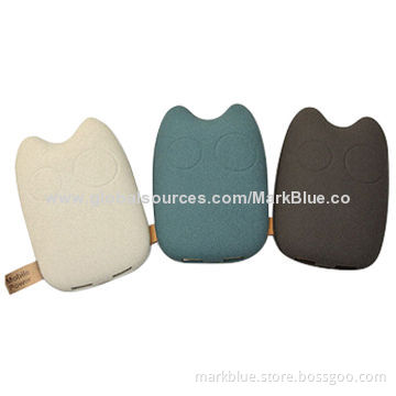 Hot Stone Mobile Phone Power Banks with 6,000/6,600/7,800mAh Capacity, 23mm Thickness